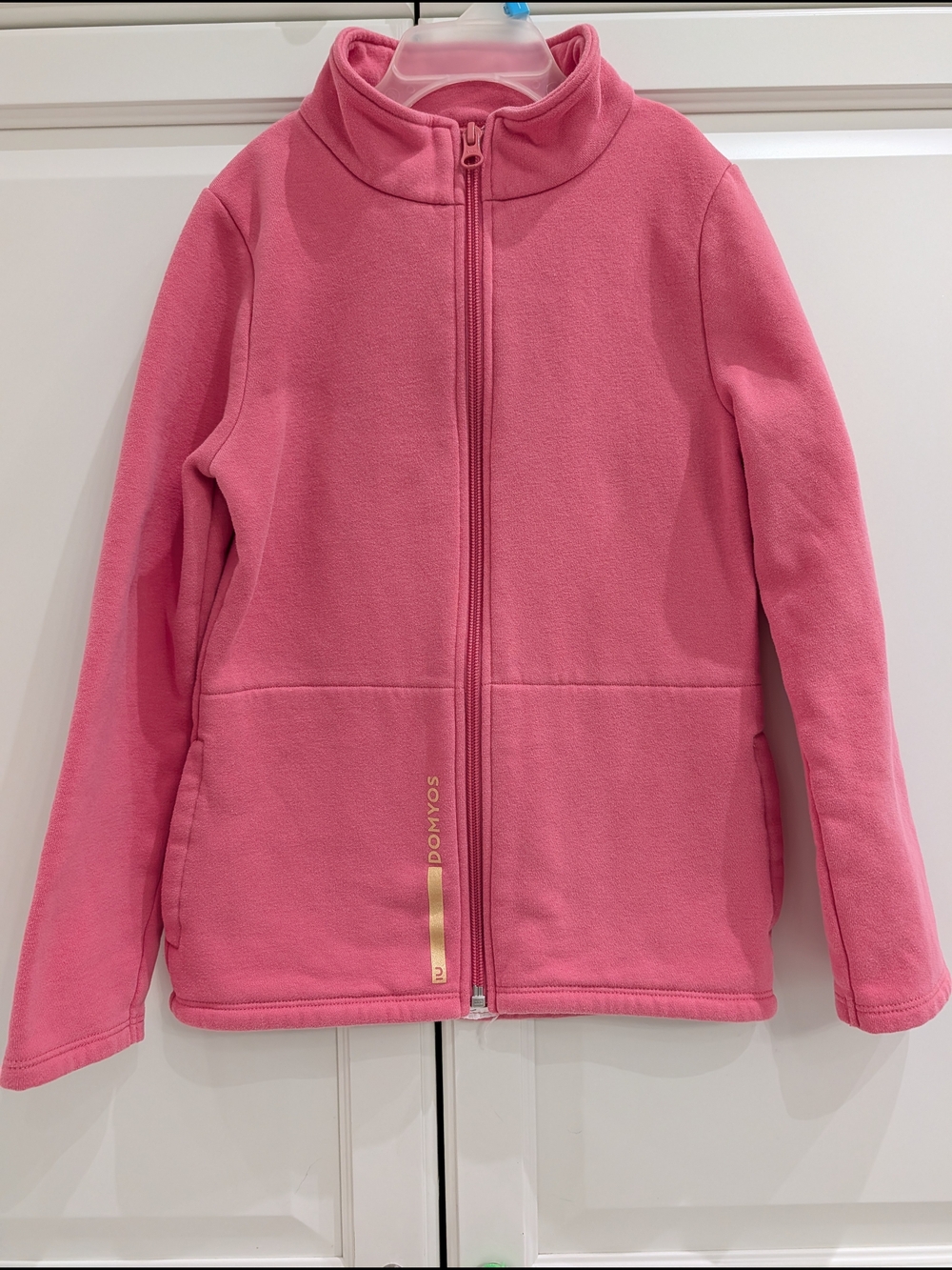 4/$20 Domyos by Decathlon Pink Zip-Up Sweater – Girls Size 7–8Y